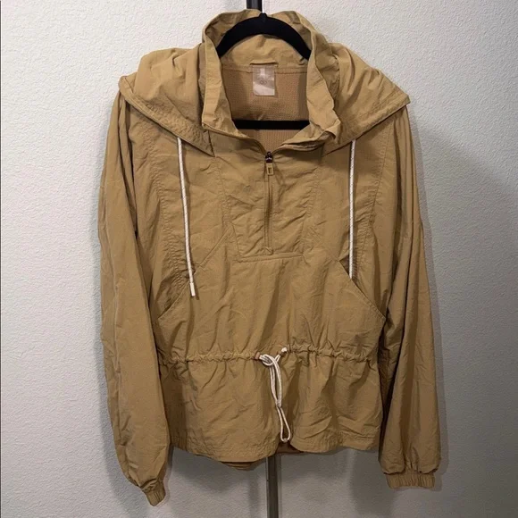 CALIA Women's Tan Utility Anorak with Drawcord Waist - Picture 4 of 14